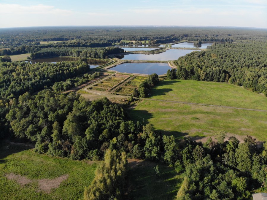 Widok z góry na teren imprezy